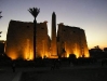 luxor temple at sun set